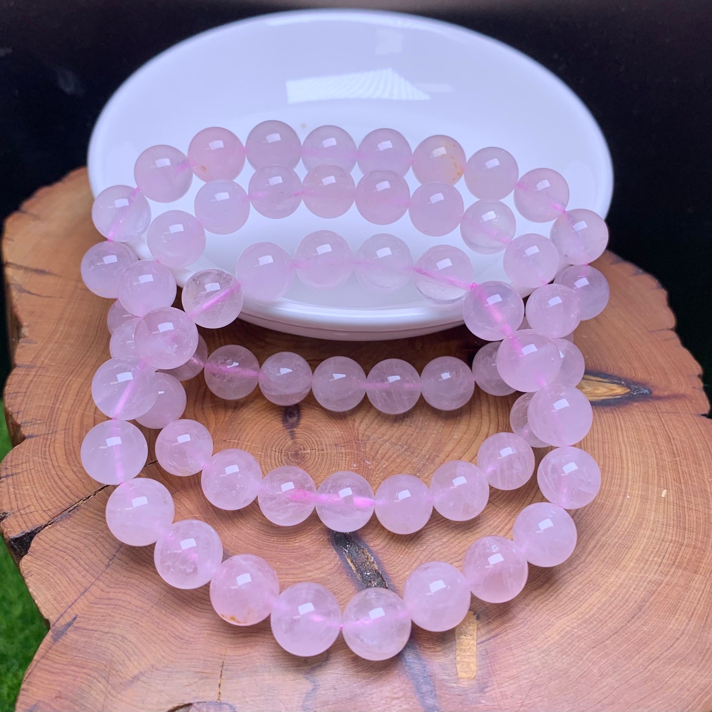 Rose Quartz Bracelet 10mm 1pc (SL638)