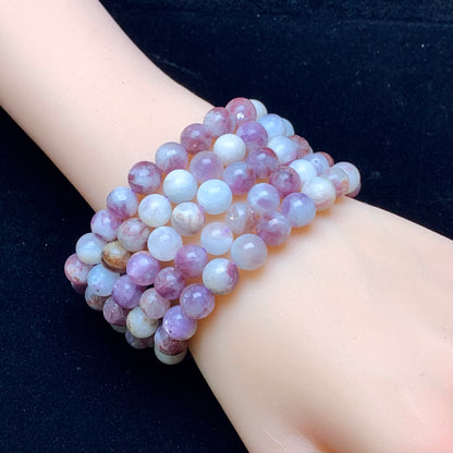 Purple Emerald Quartz Bracelet 8mm 1pc (SL643)