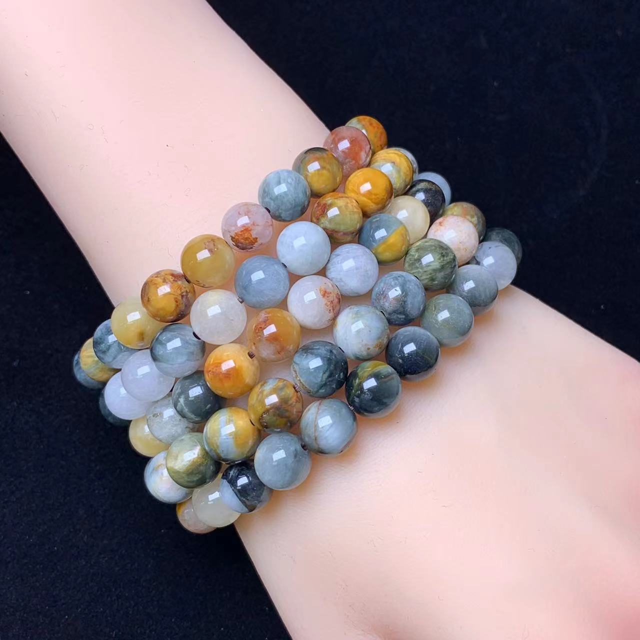 Rainbow eagle eye Bracelet 8mm 1pc (SL650)