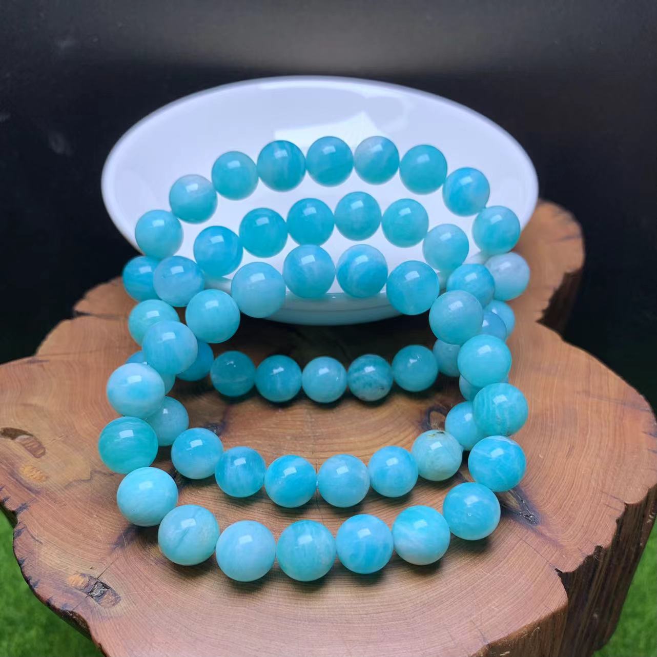 Amazonite Bracelet 9mm 1pc (SL644)