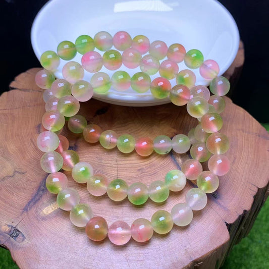 Peach Chalcedony（DYED） Bracelet 8mm 1pc (SL659)
