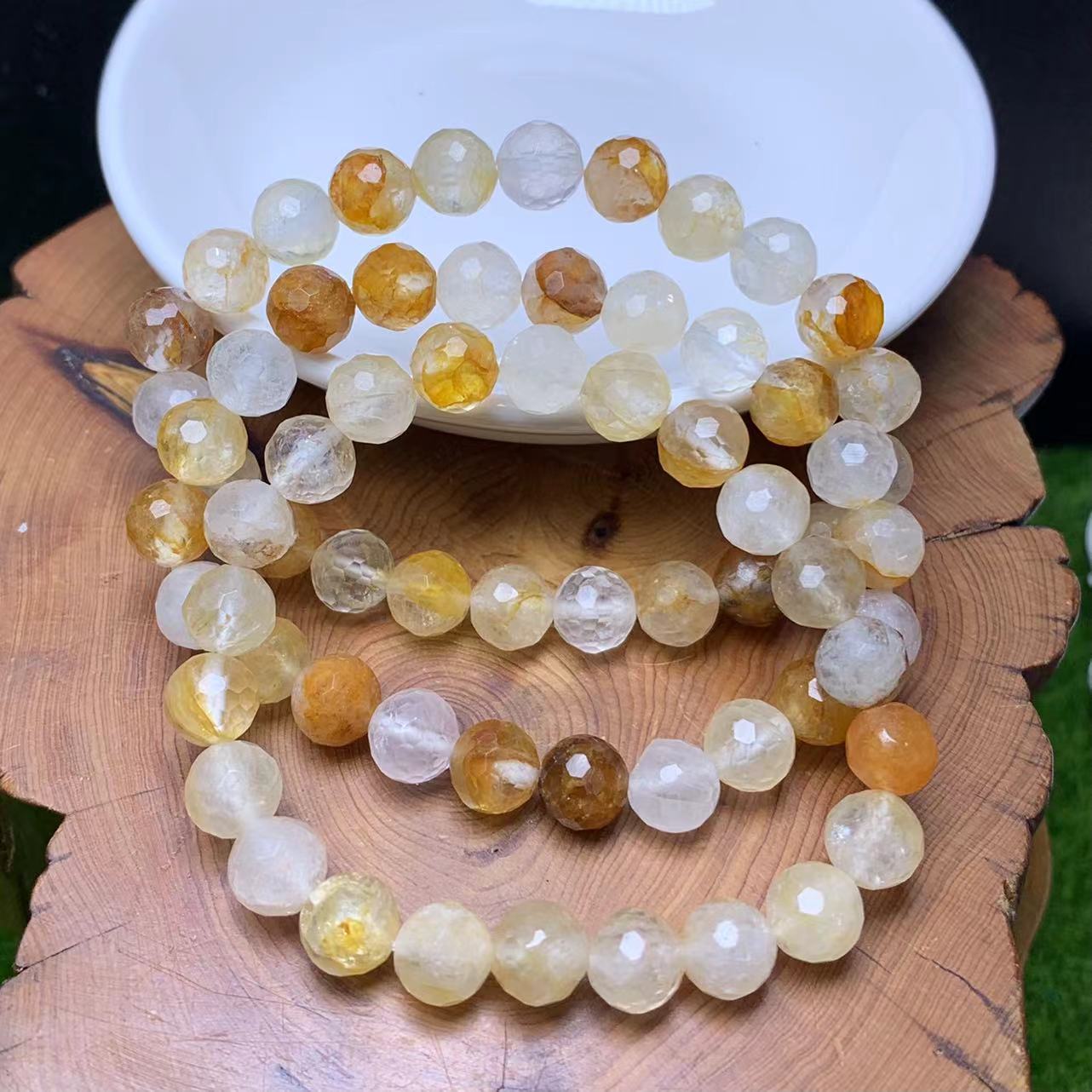 Golden Healer Facet Bracelet 8mm 1pc (SL689)