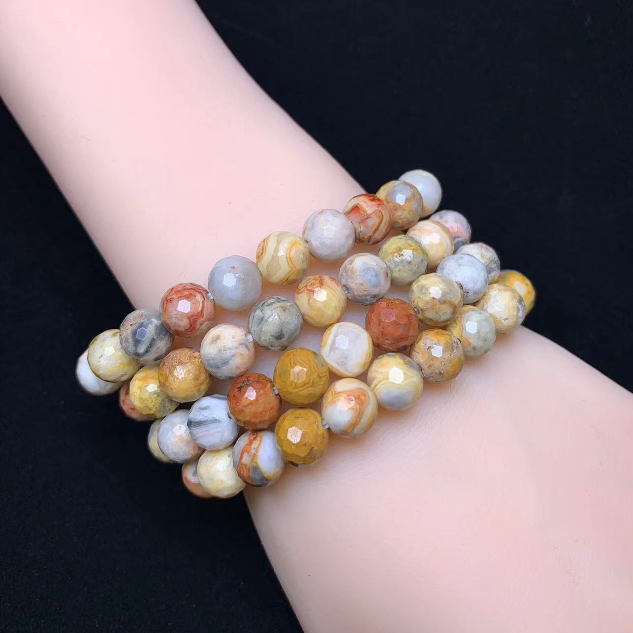 Grazy Lace agate Bracelet 8mm 1pc (SL694)