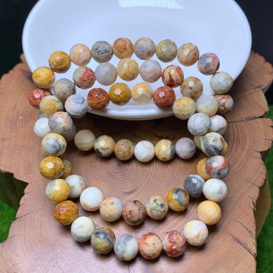 Grazy Lace agate Bracelet 8mm 1pc (SL694)