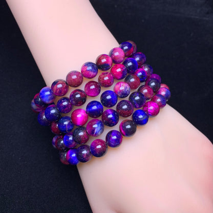 Fairy galaxy tiger eye(dyed) bracelet 8mm 1pc(SL695)