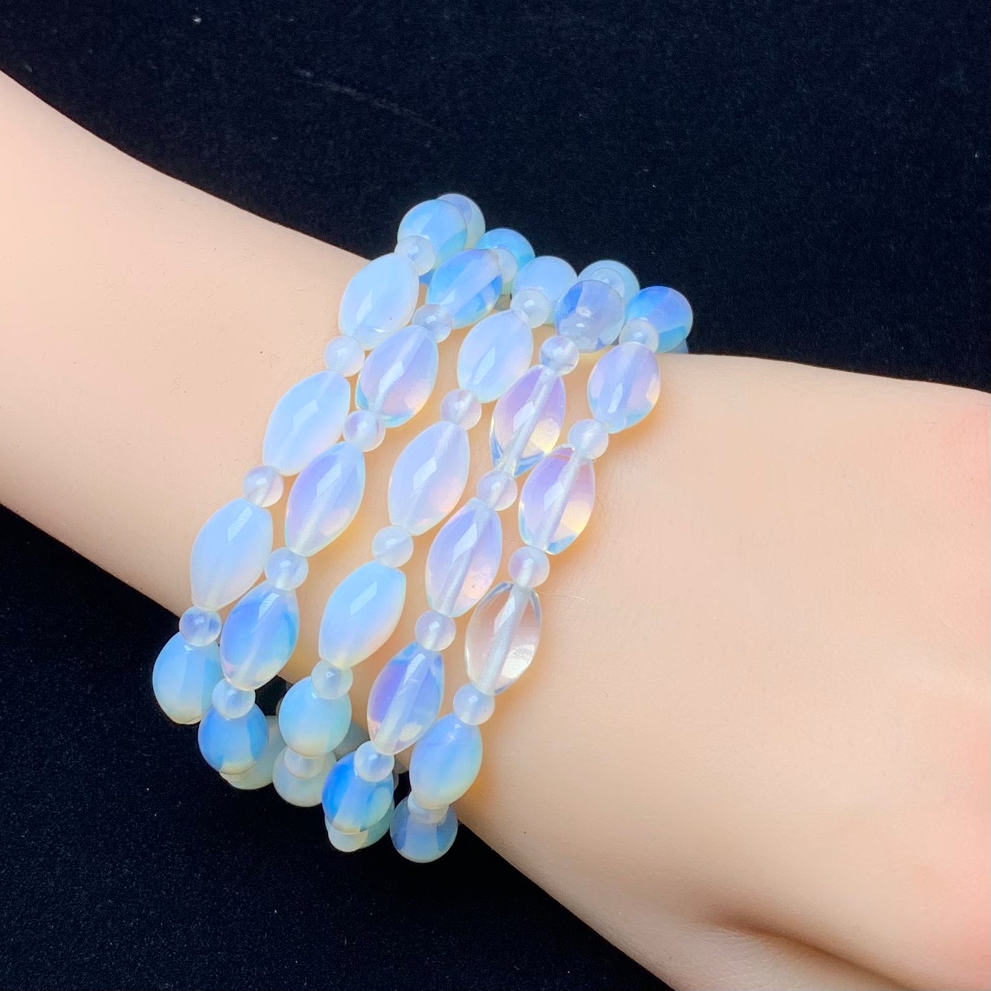 Opalite(man-made) bracelet 7*12mm 1pc(SL698)