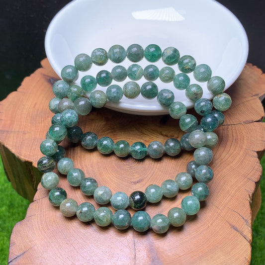 Green apatite bracelet 7mm 1pc(SL663)