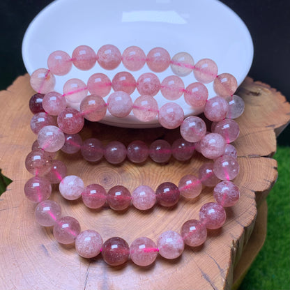 Strawberry quartz bracelet 9mm 1pc(SL664)