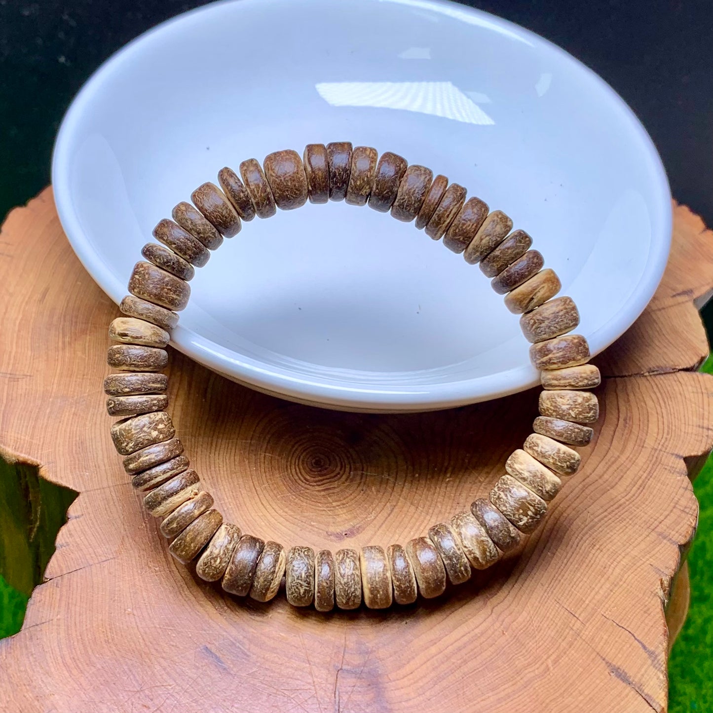 Coconut shell donut bracelet 8mm 1pc(SL669)