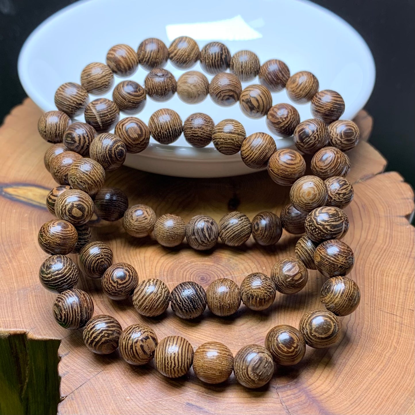 Mozambique wenge bracelet 8mm 1pc(SL678)