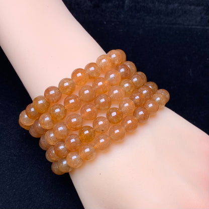 Orange chalcedony(dyed) bracelet 8mm 1pc(SL676）