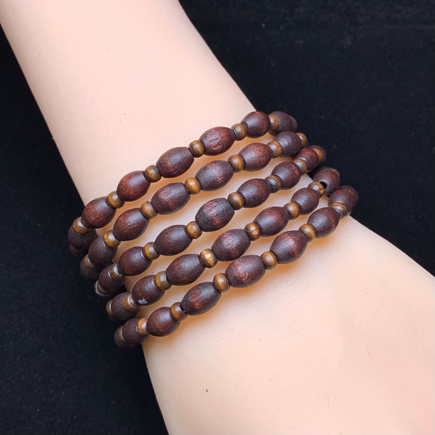 Pine wood bracelet 6*8mm 1pc（SL677）
