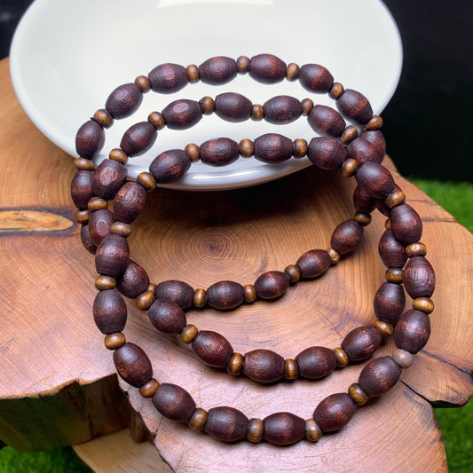 Pine wood bracelet 6*8mm 1pc（SL677）