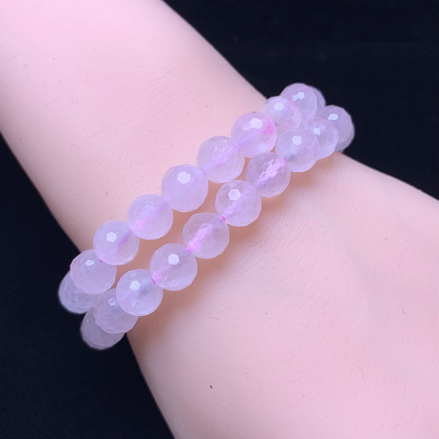 Rose quartz facet bracelet 8mm 1pc(SL680)