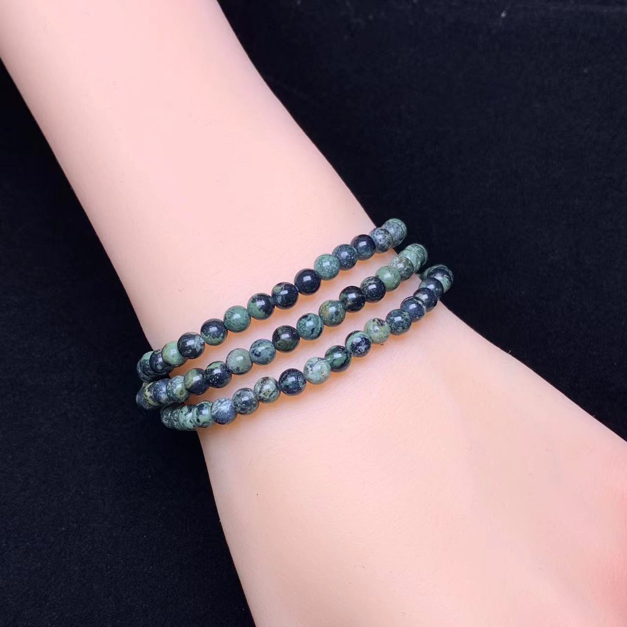 Kambaba Jasper 3circle 4mm bracelet 1pc (SL727)