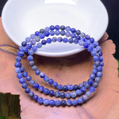 Mate Sodalite 3circle bracelet 4mm 1pc (SL732)