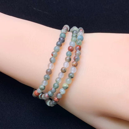 African Blood Jasper 3 circle bracelet 4mm 1pc (SL744)