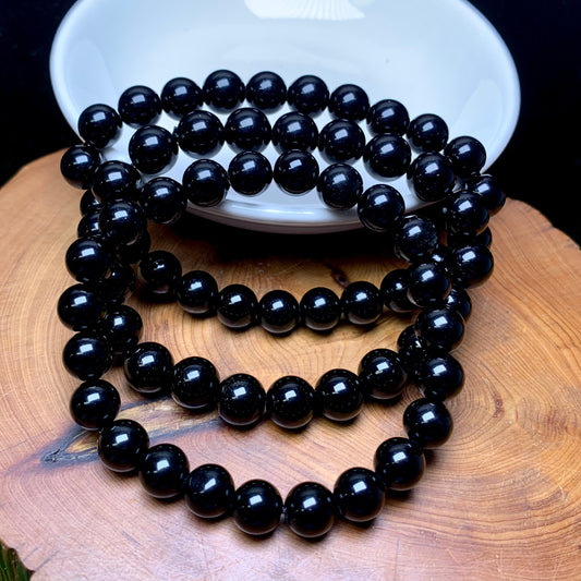 Black obsidian bracelet 8mm 1pc(SL720)