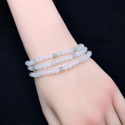 Tea Jasper 3circle bracelet 4mm 1pc (SL773)