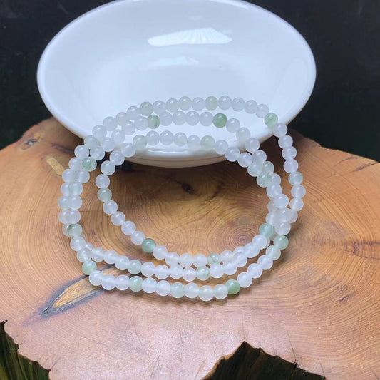 Tea Jasper 3circle bracelet 4mm 1pc (SL773)