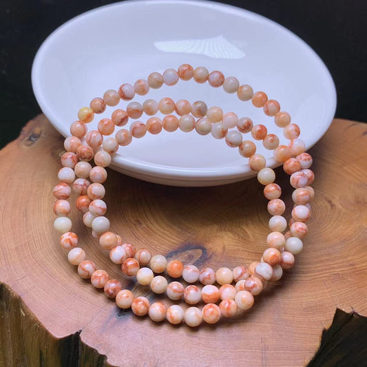 Red Network 3circle bracelet 4mm 1pc (SL771)