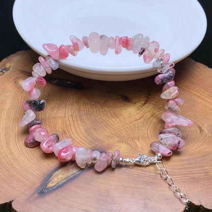 Sakura Rain Rhodonited chip bracelet 2pcs(SL794)