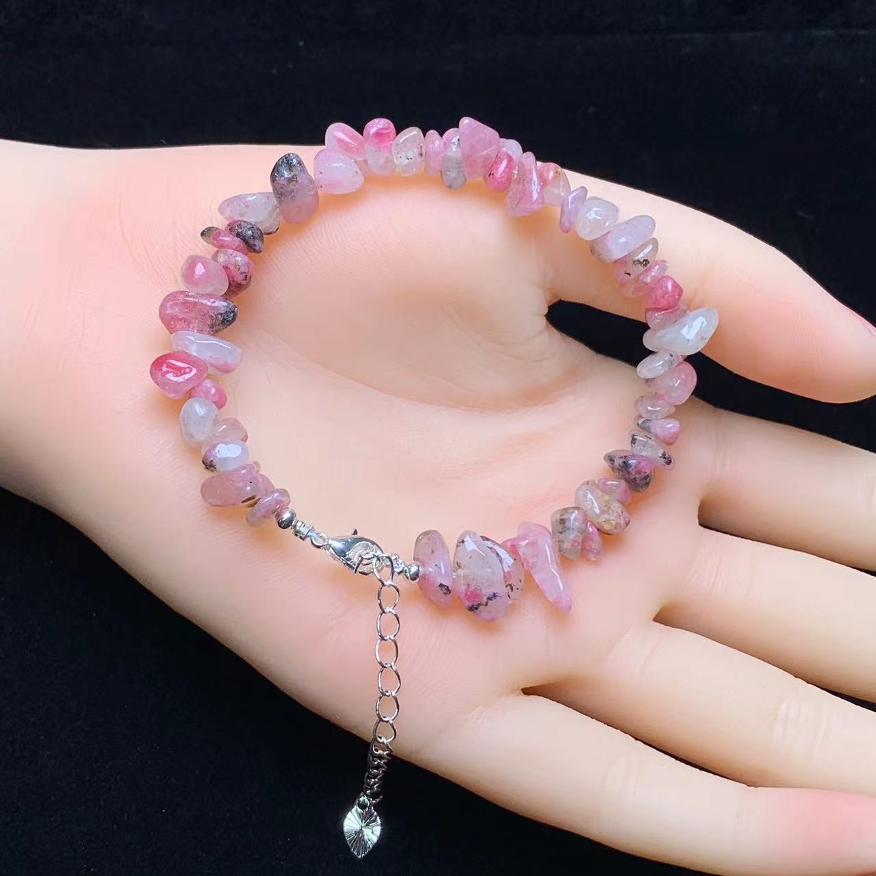 Sakura Rain Rhodonited chip bracelet 2pcs(SL794)