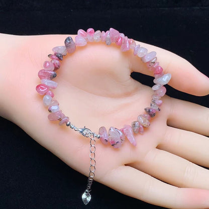 Sakura Rain Rhodonited chip bracelet 2pcs(SL794)