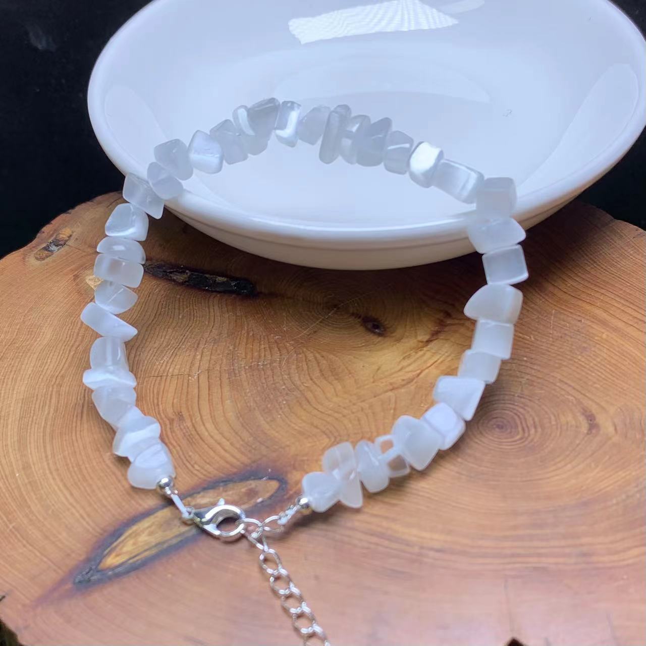 Cat eye(man-made) chip bracelet 2pcs(SL796)