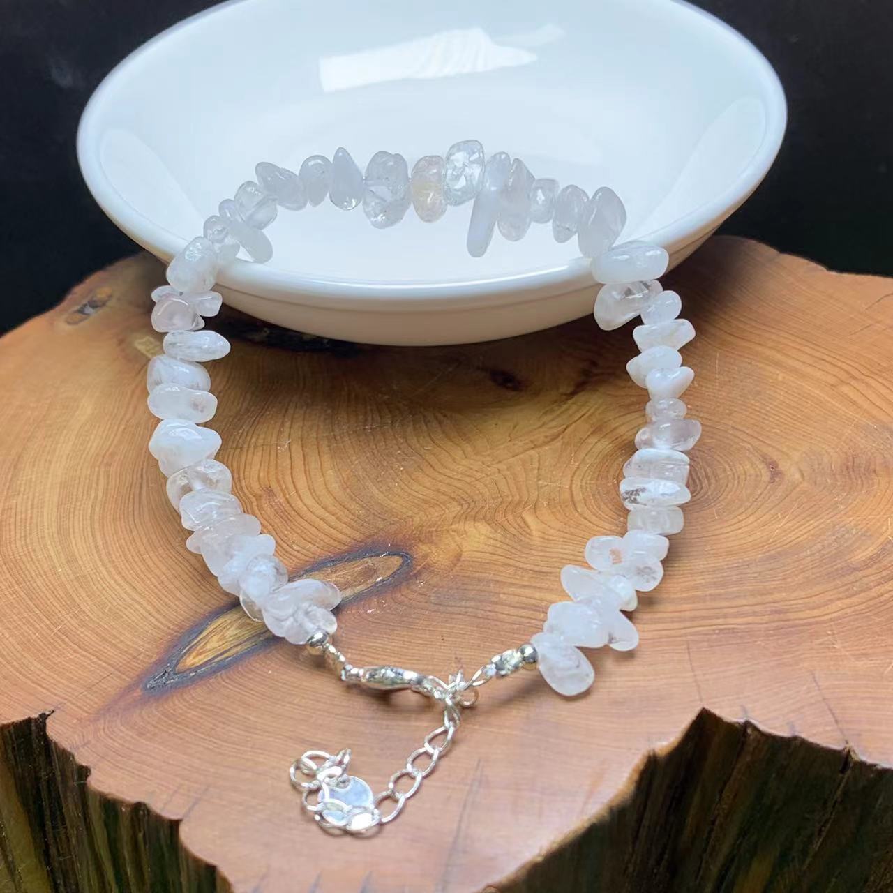 Snowflake Garden quartz chip bracelet 2pcs(SL804)