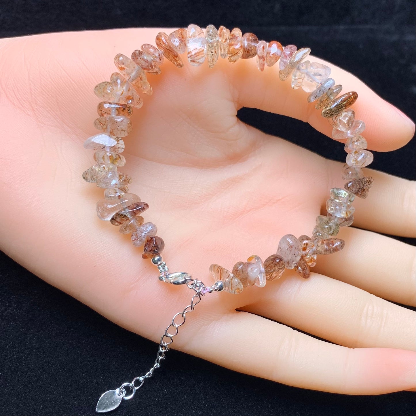 Copper rutile chip bracelet 2pcs(SL814)