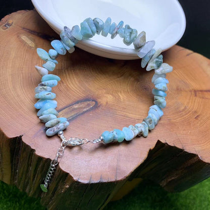 Larimar chip bracelet 1pc(SL802)
