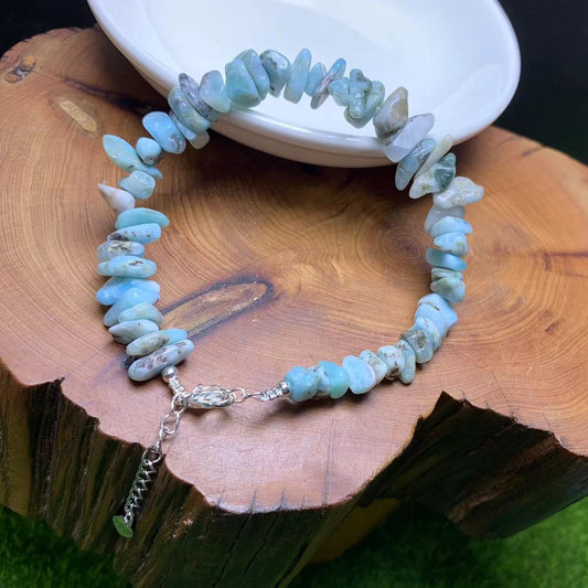 Larimar chip bracelet 1pc(SL802)