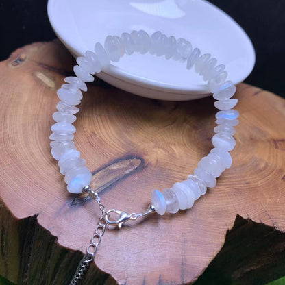 Blue moonstone chip bracelet 1pc(SL810)