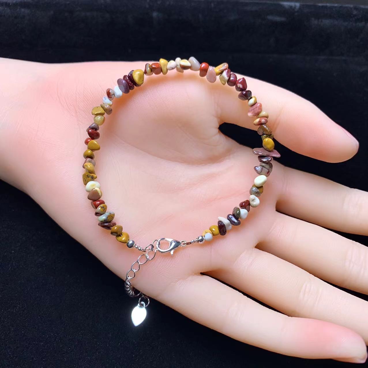 Mookite Jasper chip bracelet 1pc(SL801)