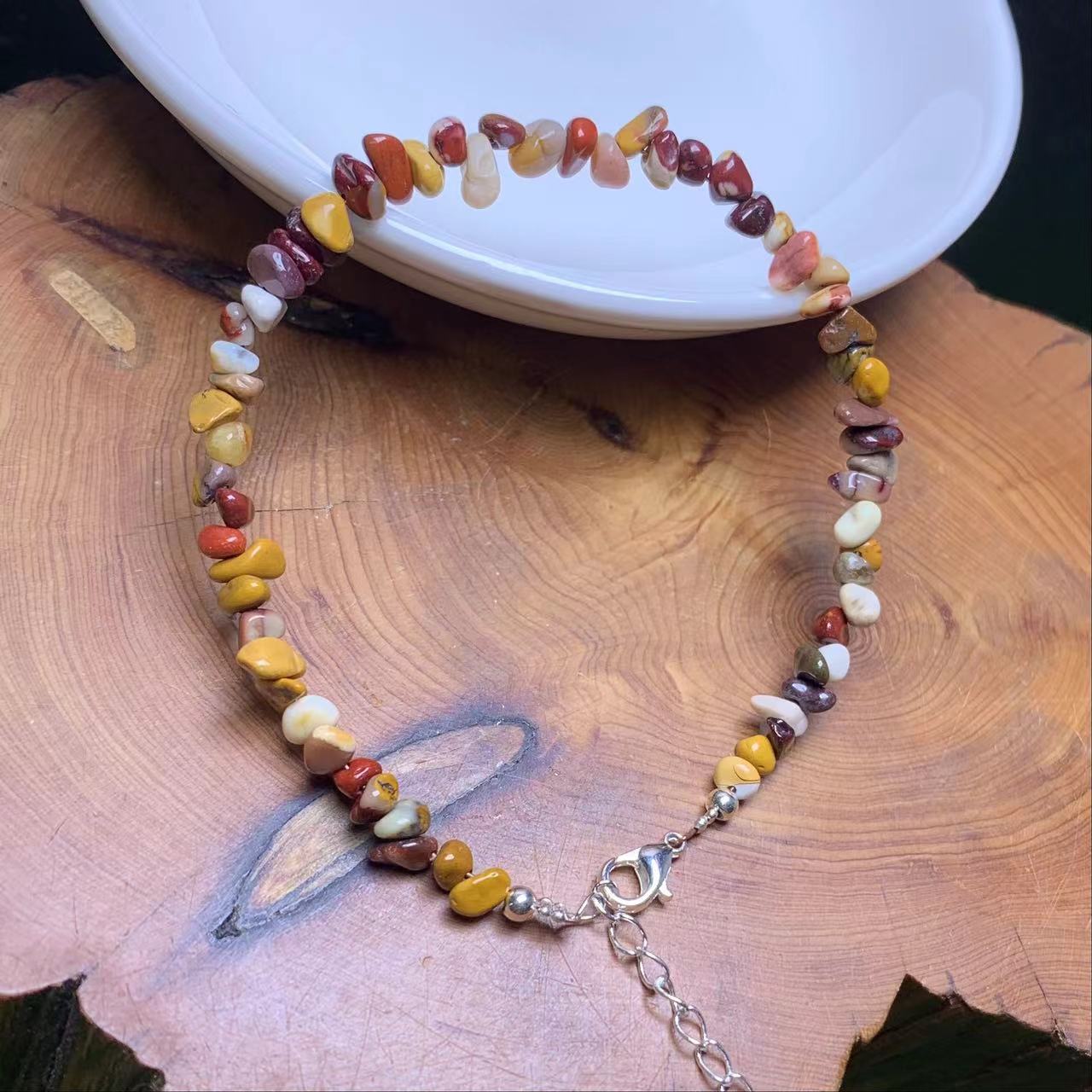 Mookite Jasper chip bracelet 1pc(SL801)