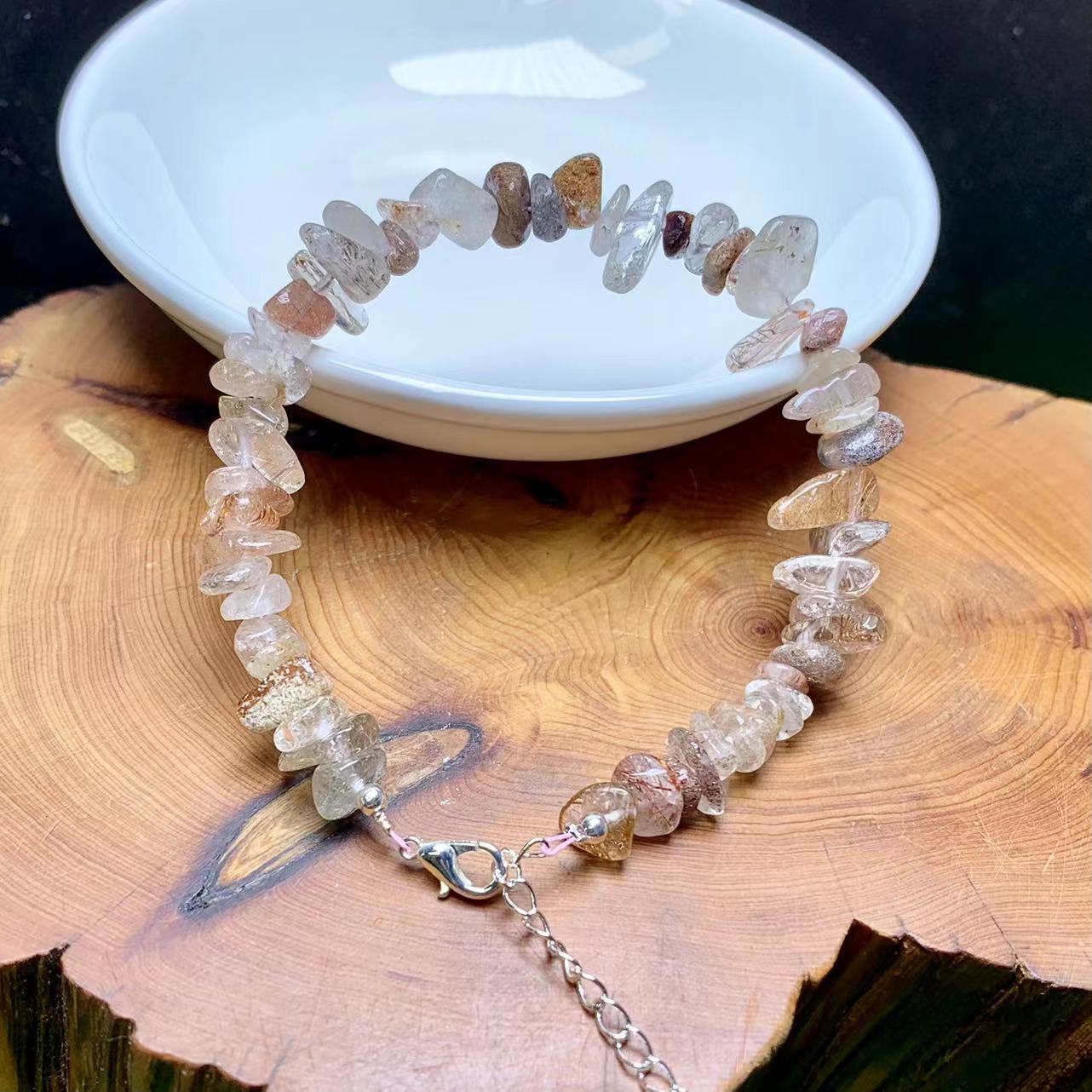 Black Golden super 7 chip bracelet 2pcs(SL815)