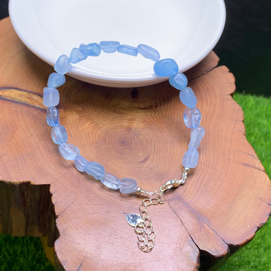 Aquamarine freeform bracelet 1pc(SL850)