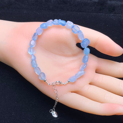 Aquamarine freeform bracelet 1pc(SL850)