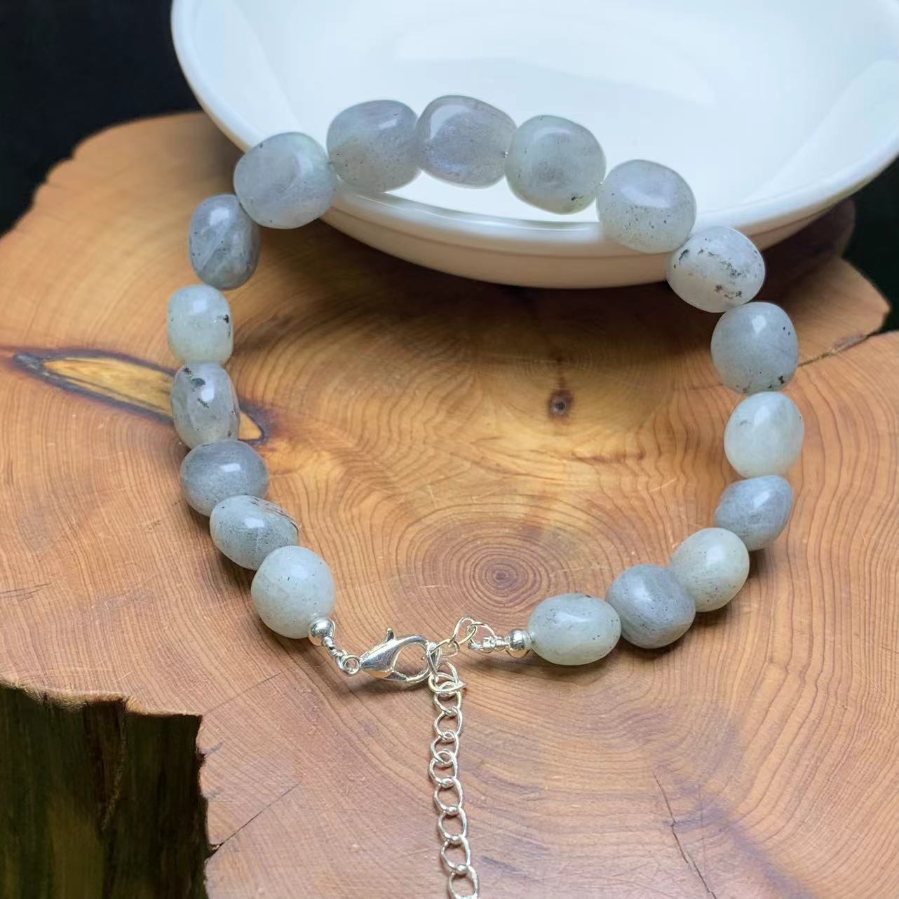 Labradorite freeform bracelet 1pc(SL837)