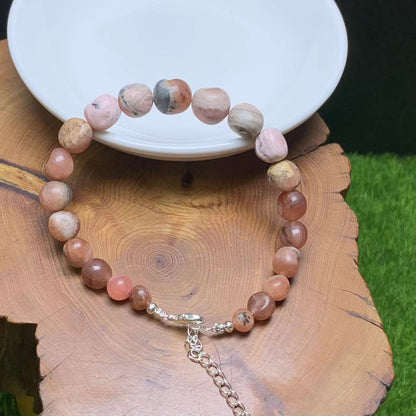 Rhodochrosite freeform bracelet 1pc(SL840)