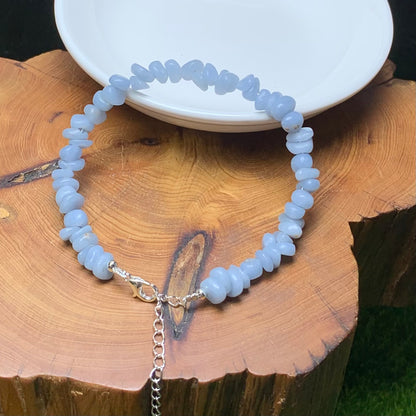 Angelite chip bracelet 1pc (SL865)