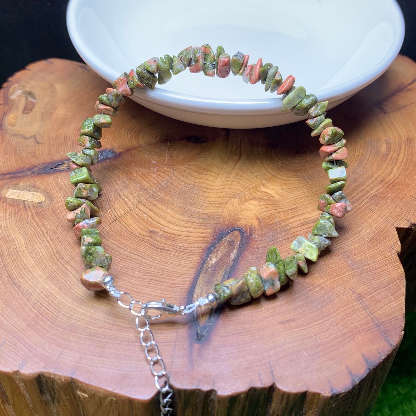 Unikite chip bracelet 1pc(SL878)