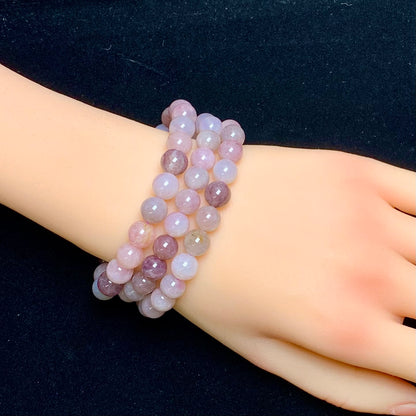 Lavender Rose Quartz bracelet  8mm  1pc (SL886)