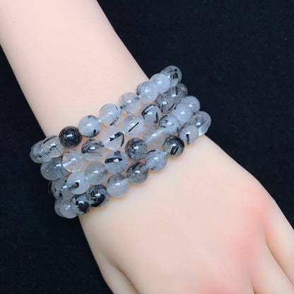 Black rutile bracelet 8mm 1pc(SL958）