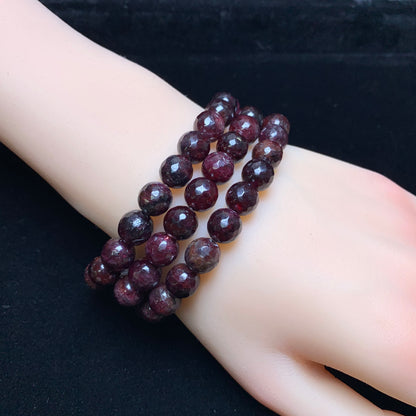 Garnet facet bracelet 8mm 1pc(SL952）