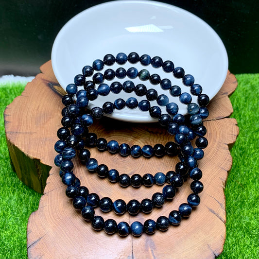 Blue tiger eye bracelet 6mm 1pc (SL969)
