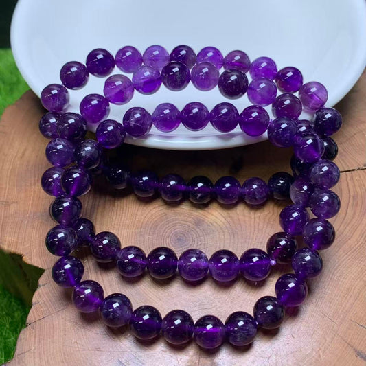 Amethyst bracelet 7mm 1pc (SL976)