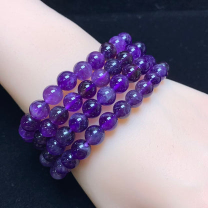 Amethyst bracelet 7mm 1pc (SL976)