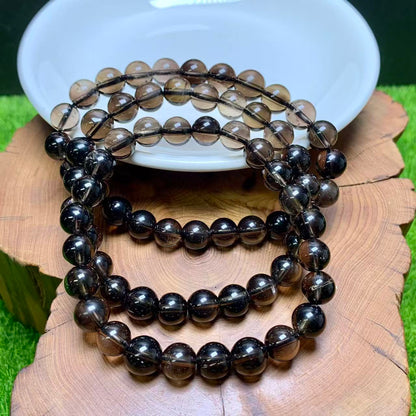 Smoky quartz bracelet 8mm 1pc (SL982)